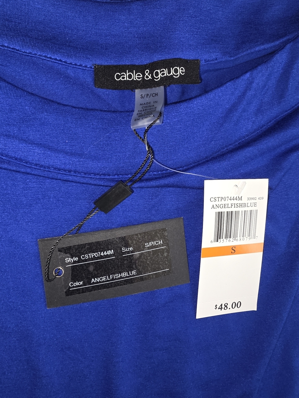 Cable And Gauge Blue T-shirt - Picture 2 of 6